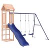 vidaXL Outdoor Playset | Natural wood, Blue | Solid Douglas Fir wood | Large