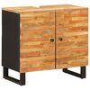 vidaXL Bathroom Sink Cabinet Natural 62 x 33 x 58 cm Solid Mango Wood