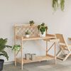 vidaXL Potting Bench with Trellis Solid Wood Fir