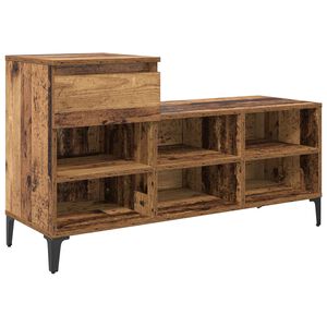 vidaXL Shoe Cabinet Old wood 102 x 36 x 60 cm Engineered wood