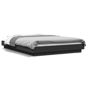 vidaXL Bed Frame without Mattress Black 120x200 cm
