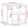 vidaXL Wall Cabinet 31.5x30x30 cm Solid Wood Pine