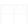vidaXL Metal Replace Headboard White 120 cm