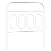 vidaXL Metal Replace Headboard White 90 cm