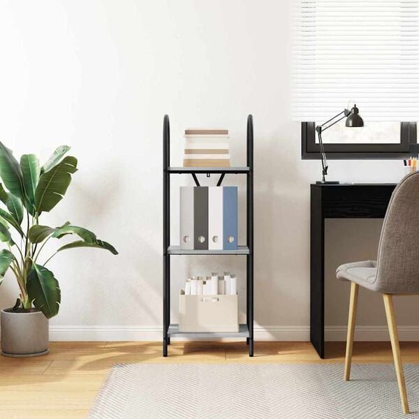 vidaXL Bookshelf Grey Sonoma 40 x 30 x 109 cm Engineered wood
