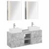 vidaXL Bathroom Furniture Set 5 pcs Concrete Grey