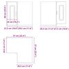 vidaXL Kitchen Wall Corner Cabinet Kalmar Artisan Oak Engineered Wood