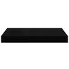 vidaXL Floating Wall Shelves 2 pcs High Gloss Black 40x23x3.8 cm MDF