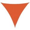 vidaXL Sunshade Sail 160 g/m&sup2; Triangular Orange 5x5x5 m HDPE
