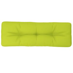 vidaXL Pallet Cushion Bright Green 120x40x12 cm Fabric