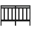vidaXL Bed Headboard Black 126x4x100 cm Solid Wood Pine