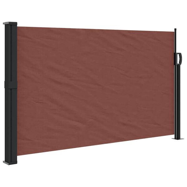 vidaXL Retractable Side Awning Brown 120x500 cm