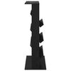 vidaXL Magazine Rack Black Oak 70 x 41 x 126 cm Engineered Wood
