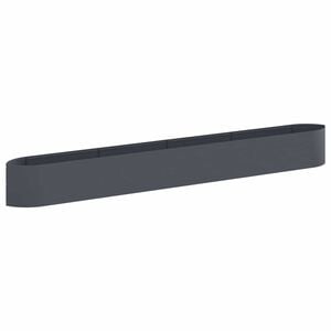vidaXL Raised Garden Bed Anthracite 380 x 40x 40 cm Steel