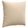 vidaXL Sofa Pillows 2 pcs Cream 45 x 45 cm Fabric