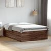 vidaXL Bed Frame without Mattress Brown Oak 140x190 cm