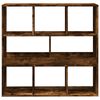 vidaXL Book Cabinet/Room Divider Smoked Oak 100x33x94.5 cm