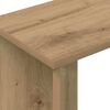 vidaXL End Table Artisan Oak 35 x 25 x 50 cm Engineered Wood