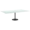 vidaXL Table Top White 120x65 cm 8mm Tempered Glass with Marble Design