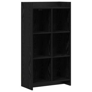 vidaXL Bookcase Black Oak 59 x 30 x 111 cm Engineered Wood