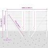 vidaXL Fence Post Silver 25 x 1.2 m (50 mm mesh) Steel