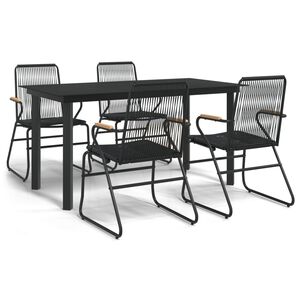vidaXL Garden Dining Set | Black