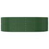 vidaXL Garden Raised Bed Green 212x140x68 cm Galvanised Steel