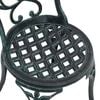 vidaXL Garden Bistro Set 3 pcs Green Aluminium