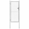 vidaXL Garden Gate Galvanised Steel 105x175 cm Silver