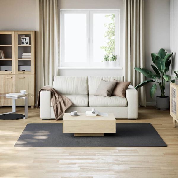 vidaXL Washable Rug Soft Shaggy 160x230 cm Anti Slip Anthracite