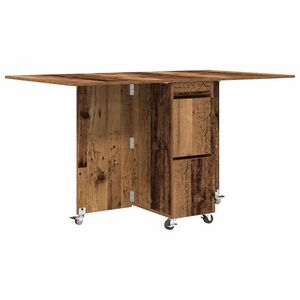 vidaXL Dinning Table 140 x 80 x 77 cm Engineered Wood Old Wood
