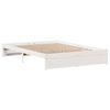 vidaXL Bed Frame without Mattress White 120x200 cm Solid Wood Pine