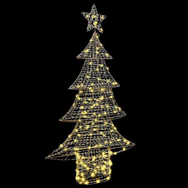 vidaXL Christmas Tree with 160 LEDs Warm white 150 cm PET