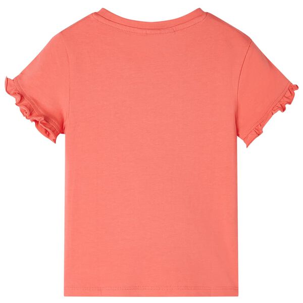 Kids' T-shirt with Short Sleeves Coral 104