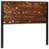 vidaXL Headboard 120 cm Solid Wood Reclaimed and Iron