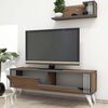 Homemania TV Stand Nicol 120x31x42 cm Walnut