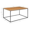 House Nordic Coffee Table Avery Oak and Black