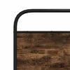vidaXL Metal Bed Frame without Mattress Smoked Oak 140x200 cm