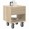vidaXL Bedside Table Sonoma Oak 40.5 x 40 x 48 cm Engineered Wood