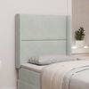 vidaXL Headboard Ear Light grey 80 x 16 x 4 cm Velvet
