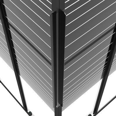 vidaXL Stripe Shower Cabin ESG 70x70x180 cm Black