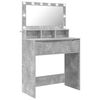 vidaXL Bedroom Dressing Tables Concrete Grey 80 x 39.6 x 135 cm