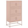 vidaXL Sideboard Pink 68.5x38.5x123.5 cm Steel