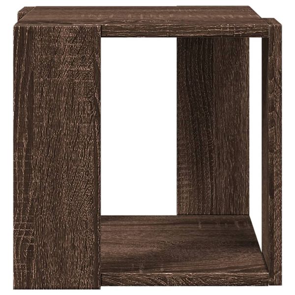 vidaXL Coffee Table Brown Oak 32x32x30 cm Engineered Wood