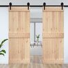 vidaXL Door NARVIK Natural 85 x 210 cm Solid Pine Wood