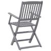 vidaXL Folding Outdoor Chairs 6 pcs Solid Acacia Wood
