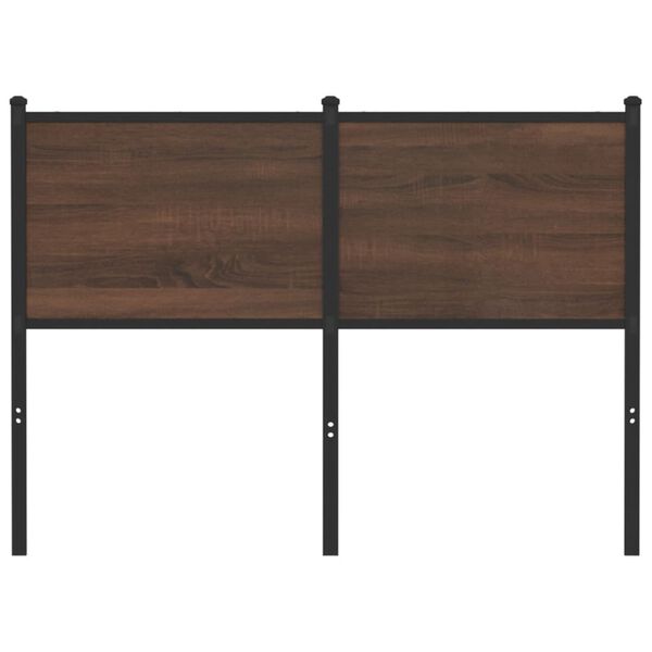 vidaXL Replace Headboard Brown Oak 120 cm Engineered Wood and Steel