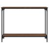 vidaXL Console Table Brown Oak 101x30.5x75 cm Engineered Wood