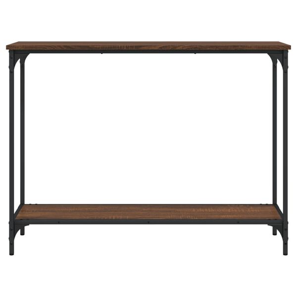 vidaXL Console Table Brown Oak 101x30.5x75 cm Engineered Wood