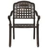 vidaXL Garden Dining Set 5 pcs Bronze Aluminium